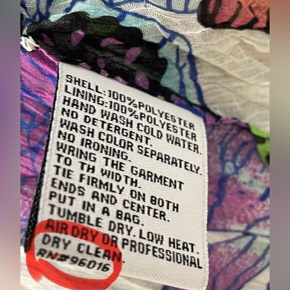 Alberto Makali Butterfly/Floral Mesh Blazer - Size M - Picture 9 of 9